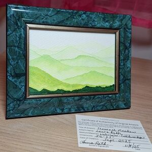 "Shamrock Meadow" Hand-painted watercolor painting
